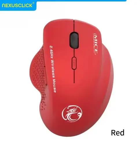 Souris sans fil NexusClick 2.4G à clic silencieux, 3 DPI réglables, 6 boutons, économie d'énergie, U