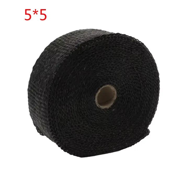 Ruban thermique de protection avec attaches en acier inoxydable pour moto, bande ronde pour tuyau en