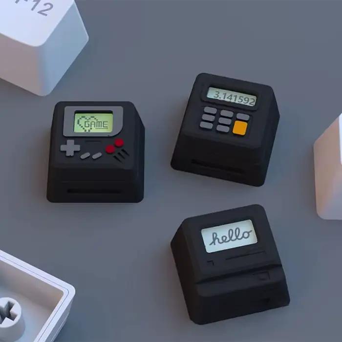 1 jeu de capuchons de touches de clavier K-04 3 en 1 pour mécanique, classique, rétro, mignon, Trans
