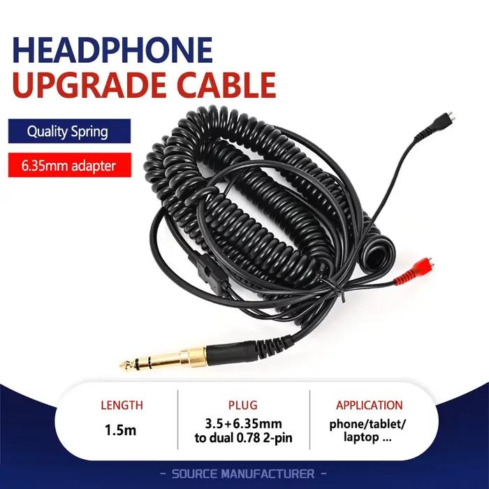 Câble audio de remplacement pour casque Sennheiser HD25 HD25-1 HD25-1 II HD600 HD650 HD 540 II HD430