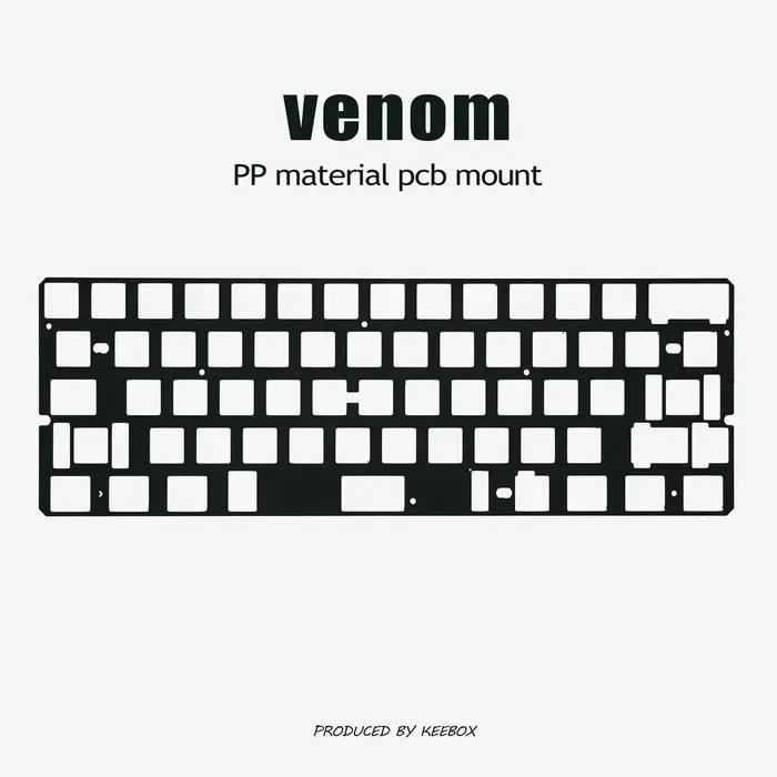 Keebox Venom Kit de clavier PP PC Alu CF plaque de positionnement Kit de clavier clavier mécanique m