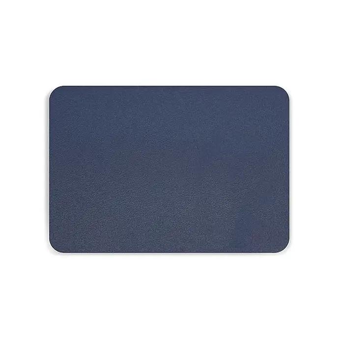 Tapis de souris en cuir PU résistant à l'eau, 25x21cm, simple, solide, polymère, anti-alde, fournitu