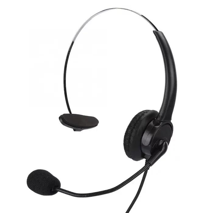Casque de Téléphone Monaural Fixe avec Microphone, pour Usage Domestique, avec Poignée