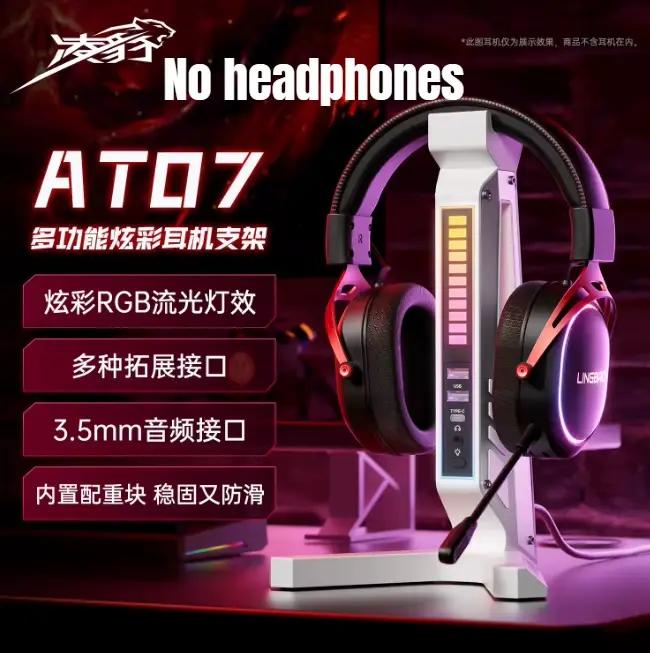 Support de casque ROG avec éclairage ambiant RGB, support de casque de jeu, support de bureau, suppo