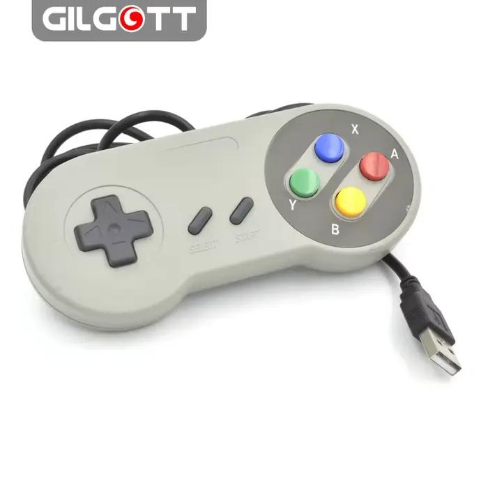1 pièces filaire Super USB contrôleur manette manettes classique Joypad pour Nintendo SNES jeux Wind