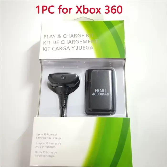 Batterie aste pour manette Xbox 360, 4800mAh, 3.7V, batterie de remplacement pour manette sans fil X