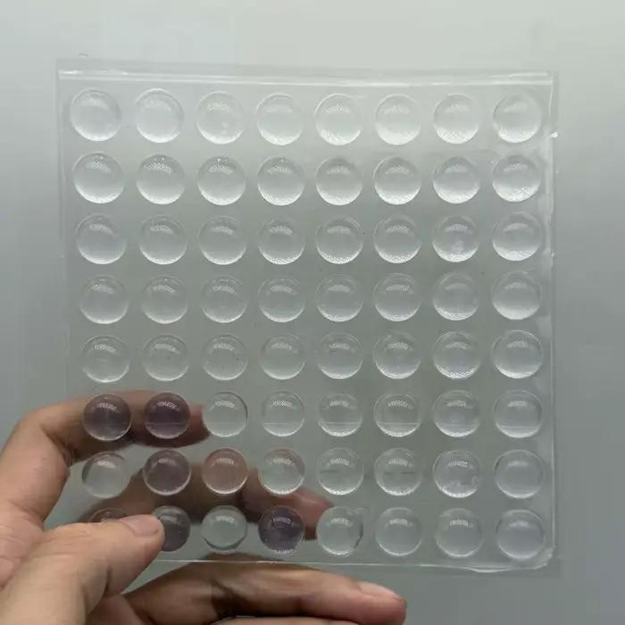 Autocollants de clavier en silicone pour doigts longs, touches surélevées, confortables et transpare