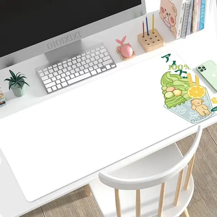 Tapis de souris mignon Anime Matcha Green, grand format XL, tapis de souris personnalisé HD XXL, tap