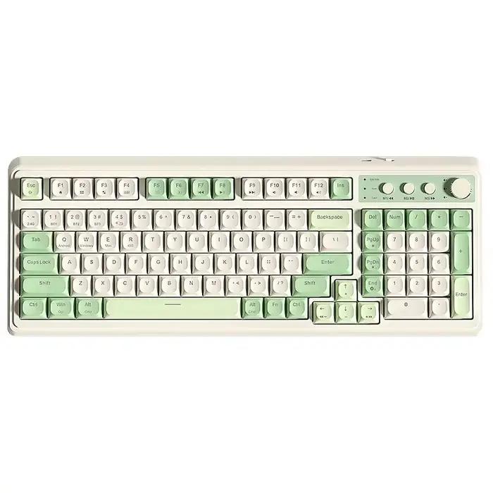AULA S99 2.4G sans fil/Bluetooth/filaire clavier de jeu trois modes clavier ergonomique rvb bureau f