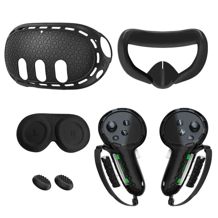 Étui de contrôleur en Silicone souple 10 en 1 pour Meta Quest 3 /3S, protecteur de poignée de casque