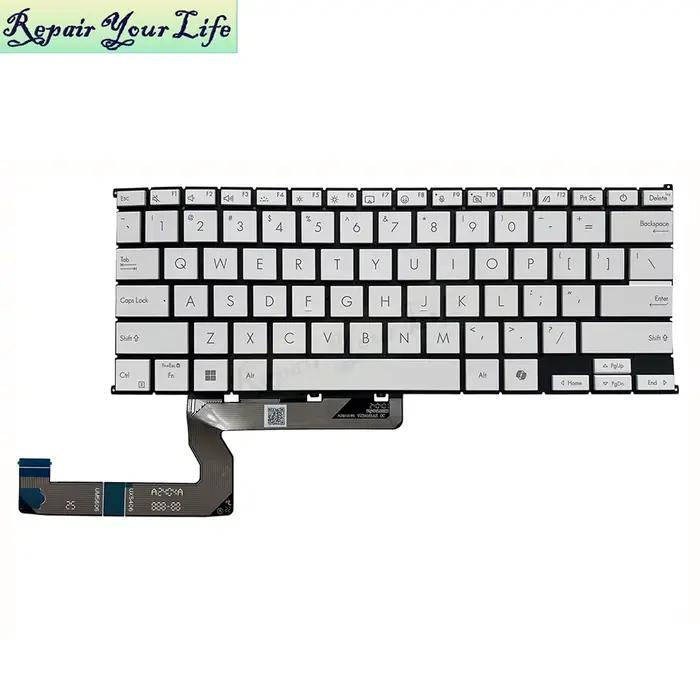 Clavier rétroéclairé anglais américain pour ASUS Zenbook UX5406 UM5606 UX5406SA UM5606WA UM5606KA 0K