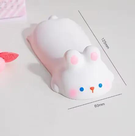 Tapis de souris avec support de poignet pour clavier et souris, motif animal mignon, protection ergo
