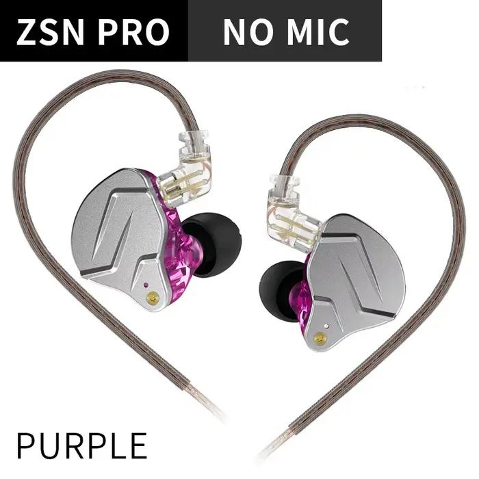 KZ ZSN PRO 1DD + 1BA casque métallique HIFI hybride dans l'oreille écouteur 2 broches câble remplaça