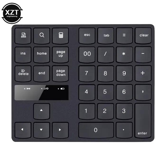 Clavier numérique sans fil, 35 touches, pour comptabilité financière, multifonction, Rechargeable, p
