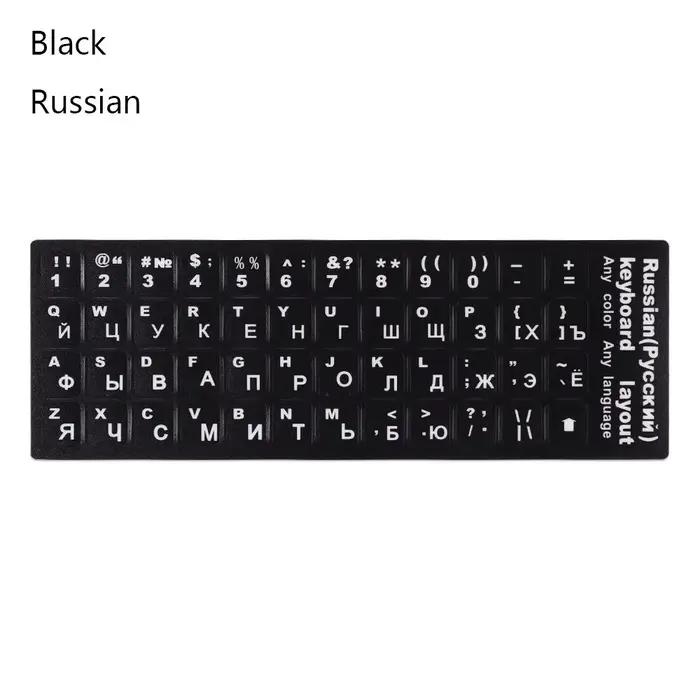 Autocollants de clavier pour ordinateur portable, disposition de l'alphabet anglais et allemand, let