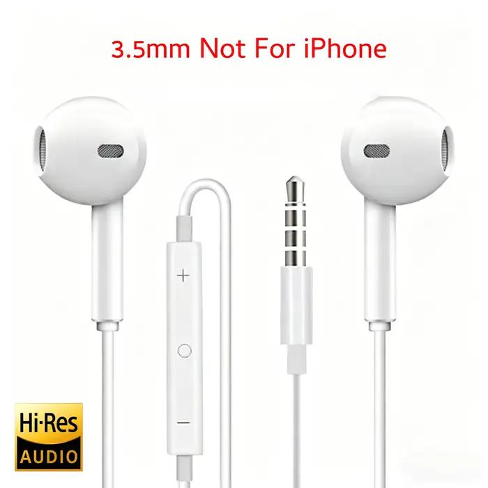 Écouteurs filaires originaux pour Apple iPhone 17 16 15 14 13 12 11 Pro Max USB-C Lightning 3,5 mm –
