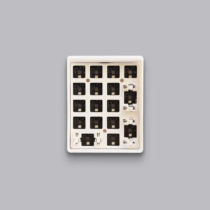 Clavier numérique Keebox 3D imprimé, 17 touches, échangeables à chaud, mode filaire, RGB, prise en c