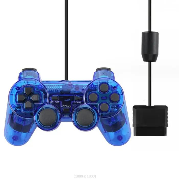 Manette de jeu PS2 haute sensibilité, contrôleur filaire avec fonction de vibration, contrôleur Ps2