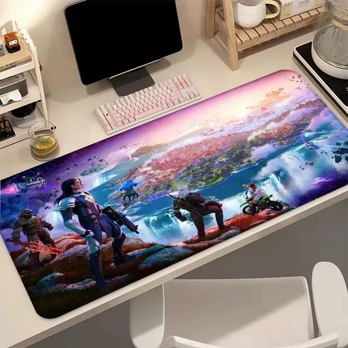 Tapis de souris de jeu F-Fortnite, tapis de bureau Anime, accessoires informatiques, tapis de bureau