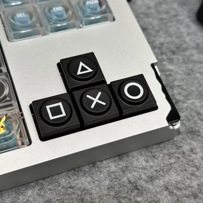 Touches directionnelles à profil bas de style PSP, 4 touches rétroéclairées pour clavier mécanique d