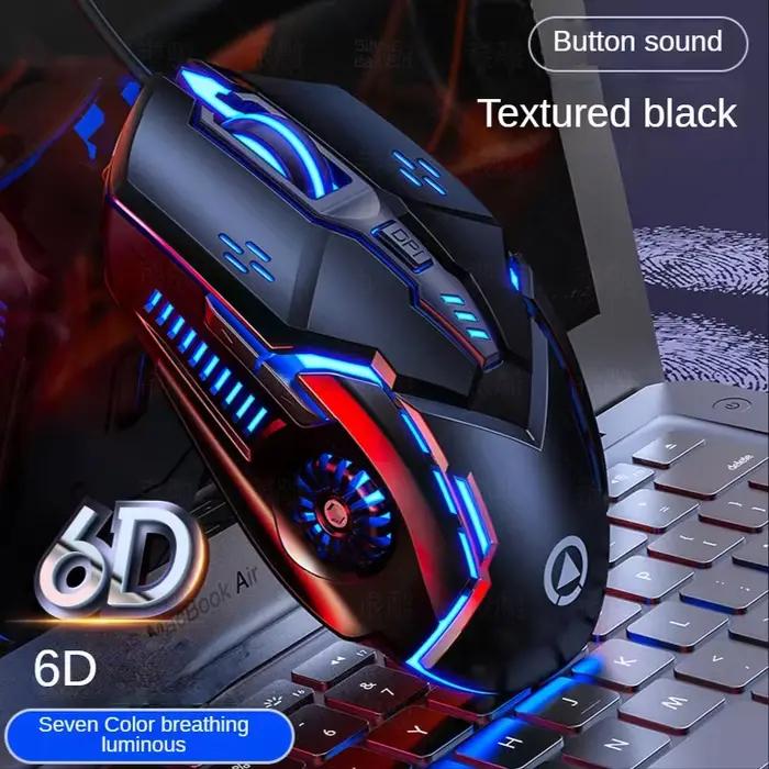 Souris filaire G5 originale rétro-éclairage haute sensibilité 6 touches Macro programmation souris m