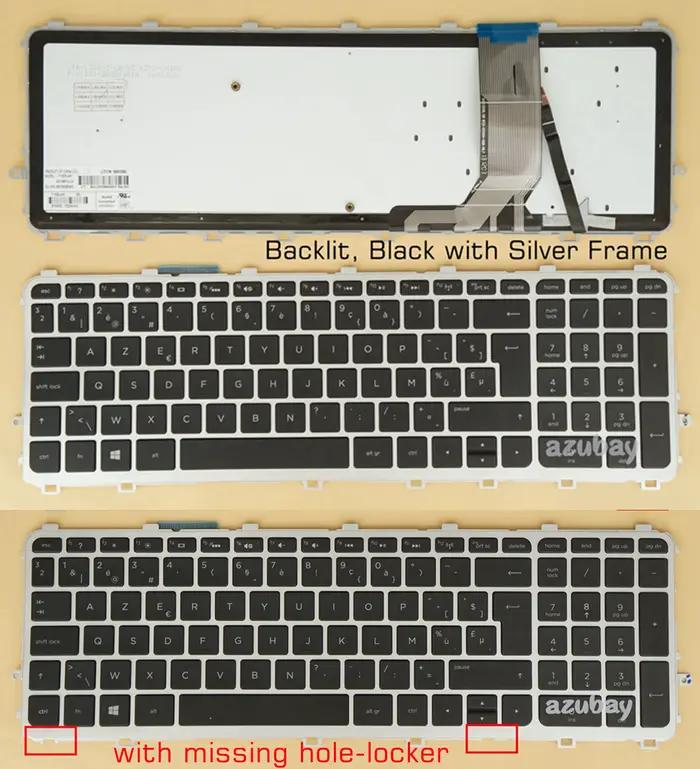 Clavier belge AZERTY pour HP Envy 15-J000 17-J000 M7-J000 15t-j000 15t-j100 15z-j000 17t-j000 15-q00