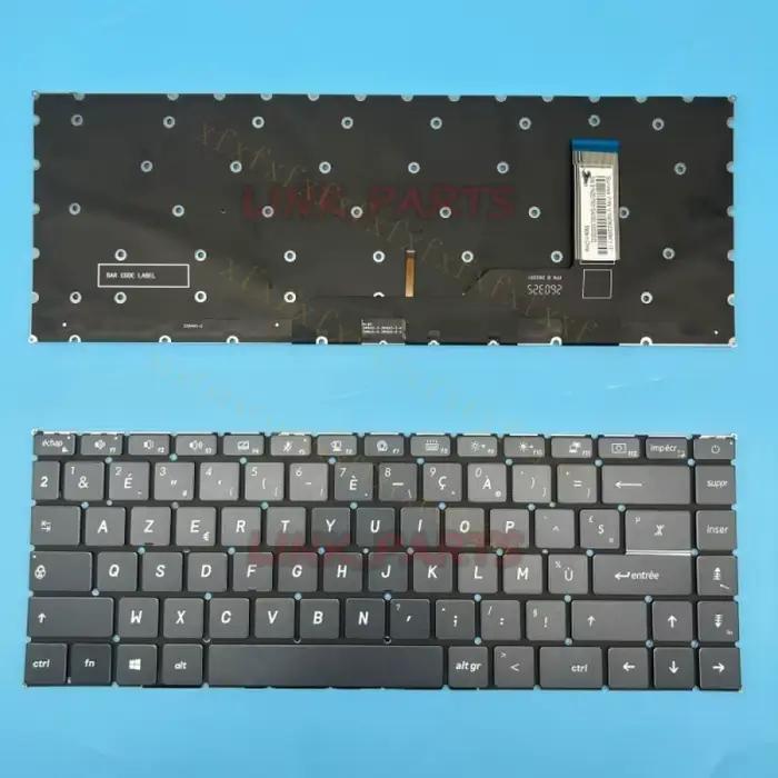 Clavier français Azerty A + pour MSI Modern 15 A10M A10RAS A10RBS V190622BK1 rétroéclairé