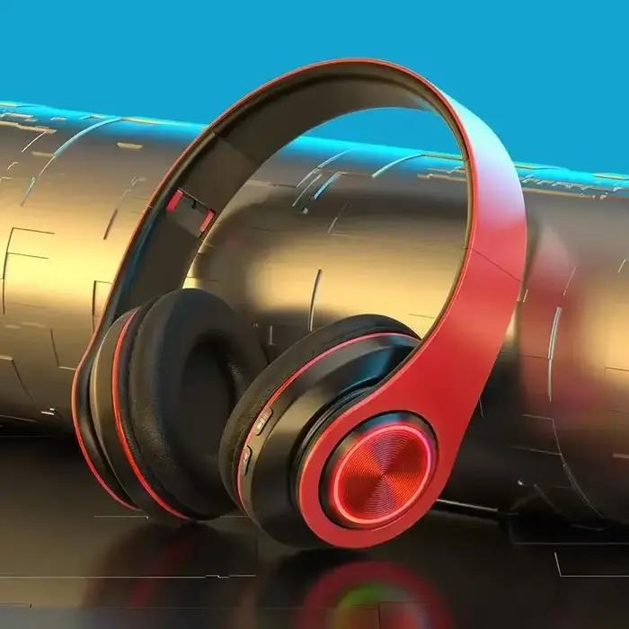Casques Gamer casque Bluetooth Surround son stéréo sans fil écouteur USB avec MicroPhone lumière col