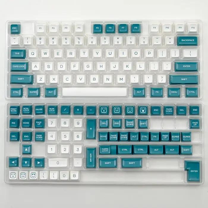 KBDiy – capuchons de touches PBT pour clavier mécanique, profil SA, vert et blanc, personnalisés, Do