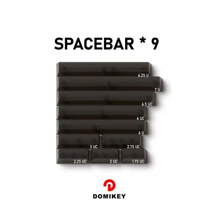 Domikey – keycap rétroéclairé pour clavier mx poker 87 104 xd64 xd68 BM60 BM65 BM68 BM80, Obsidian w