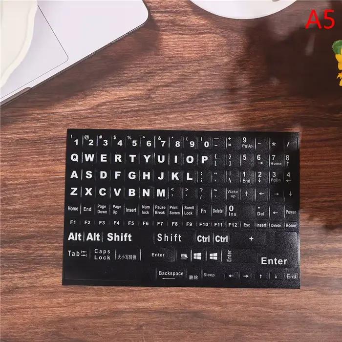 Anglais 120 touches mat Standard étanche clavier autocollants lettre Alphabet