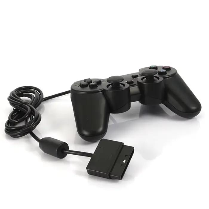 Manette de jeu analogique filaire pour console PS2, PS1, PSOne, PSX, contrôleur de vibration de choc