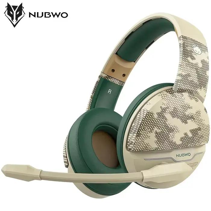 NUBWO G08 casque de jeu sans fil avec micro 2.4 GHz casque sans fil Bluetooth autonomie de 100 heure