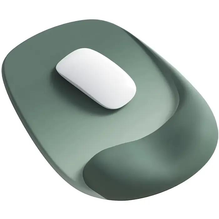 Tapis de souris ergonomique avec support de poignet en gel – Tissu Lycra de qualité supérieure, anti