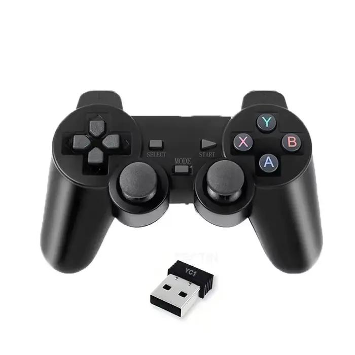 Manette de jeu sans fil 2.4Ghz, 1 ou 2 pièces, contrôleur de jeu, Joystick USB pour PC, Android TV,