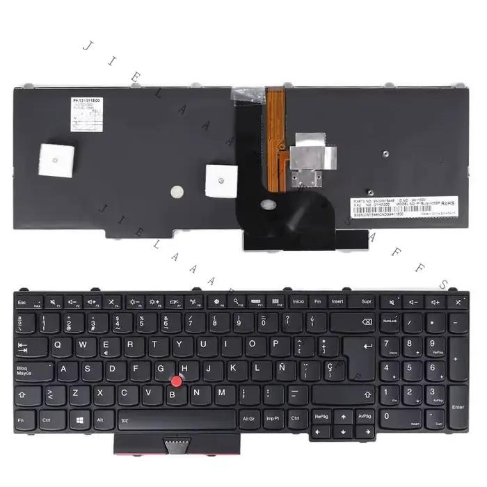 AA + nouveau clavier espagnol SP authentique pour Lenovo ThinkPad P50 P70, rétroéclairé noir avec po