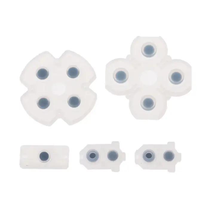 1 jeu de coussinets en caoutchouc conducteurs en Silicone pour manette PS4, boutons de réparation de