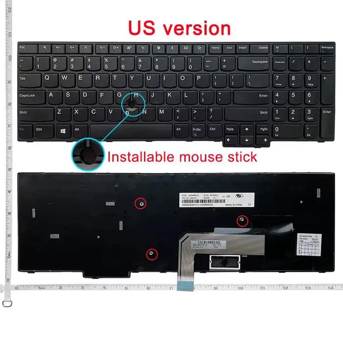 US/FR/GR/IT/RU/SP/TR/UK nouveau clavier d'ordinateur portable pour Lenovo Thinkpad E570 E575 E570C