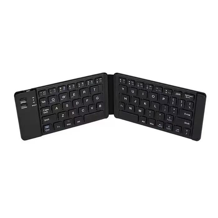 Mini clavier Bluetooth pliable sans fil avec TouchSub, bouton multifonction, Windows, Android, IOS,