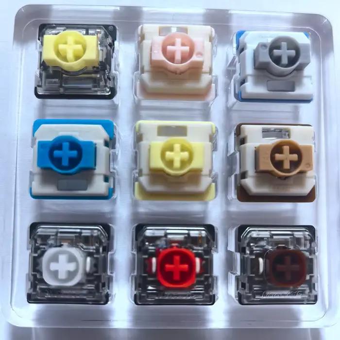 Clavier de jeu mini silencieux GATERON KS-33 à 9 touches, interrupteurs acryliques à profil bas, lin