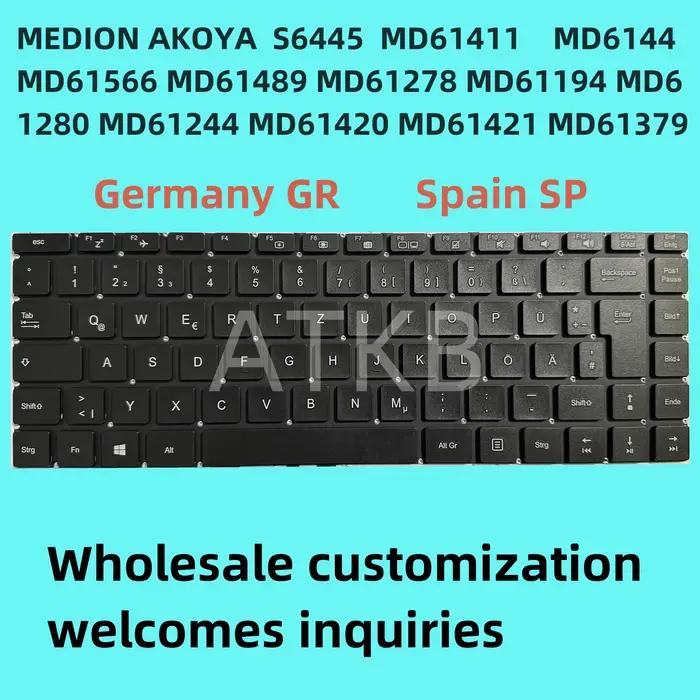 Clavier nordique NE pour ordinateur portable, pour MEDION AKOYA S6446 MD63420 MD63460 MD63430 S6445