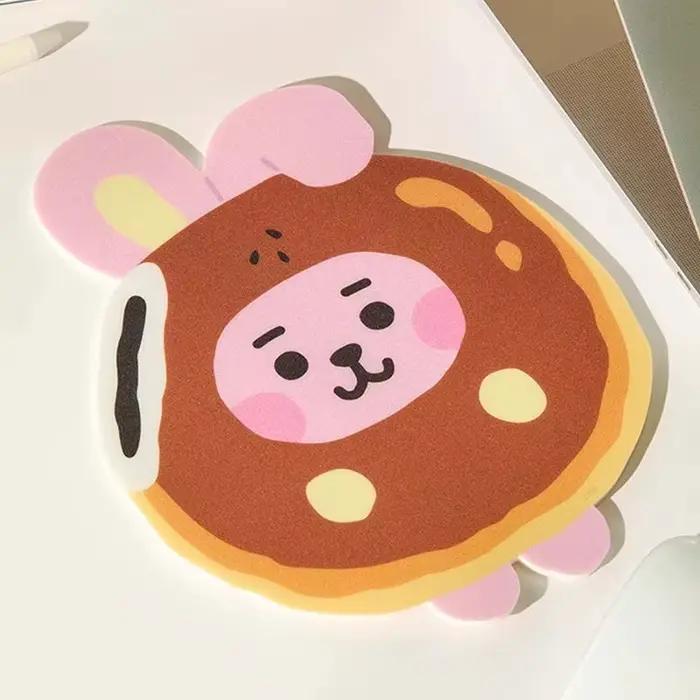Tapis de Souris BT21 Série Pâtisserie Dessin Animé, Tapis de Bureau Créatif pour Jeux et Ordinateur,