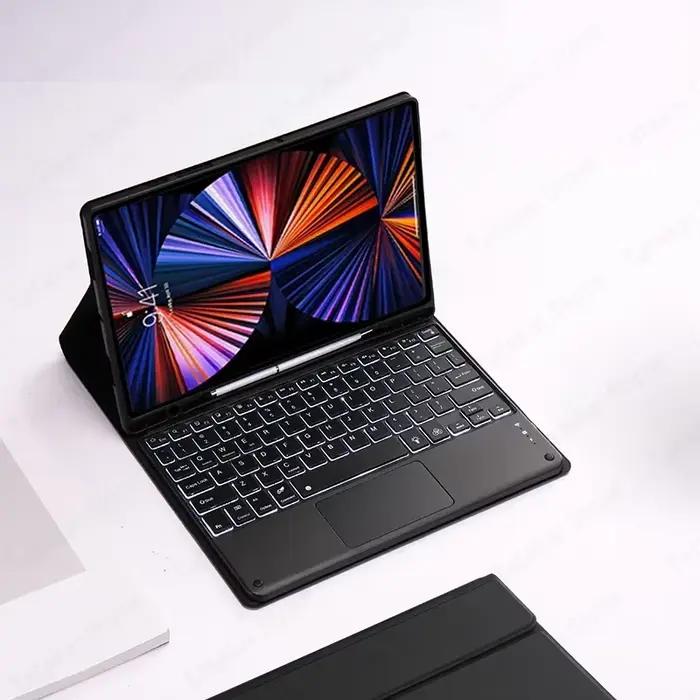 Clavier rétroéclairé avec trackpad pour Samsung Galaxy Tab S10 FE Plus, étui pour Tab S10 FE+ 13,1 p