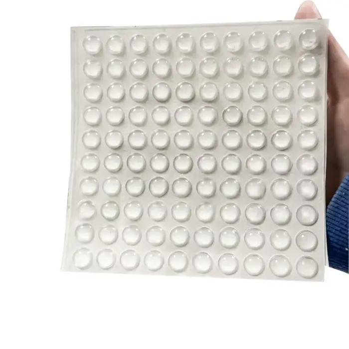 Autocollants de clavier en silicone transparents pour doigts longs, avec lettres magnifiées et couss