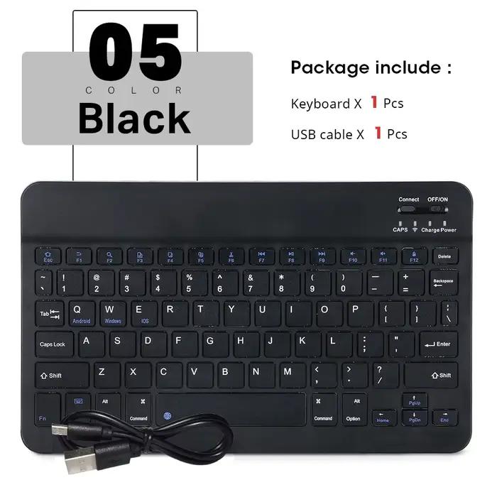 Ensemble clavier et clavier sans fil portables, 10 pouces, espagnol, russe, arabe, coréen, pour iPad