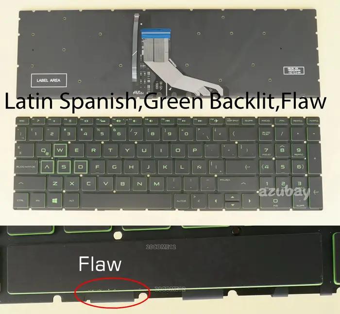 Clavier rétroéclairé pour HP 15- dk0011la dk0011ns dk0012la dk0012ns dk0013la dk0013ns dk0014la dk00