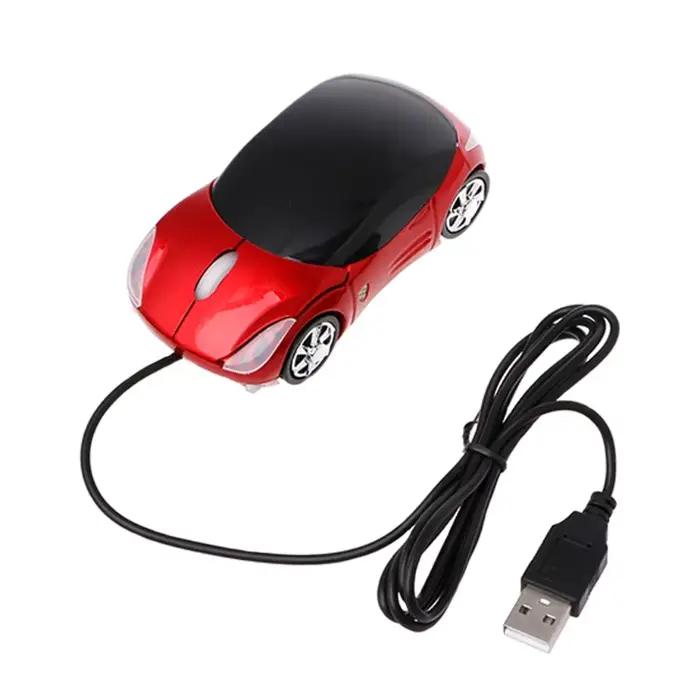 DN59 1000DPI Mini USB filaire souris jeu mécanique en forme voiture cordon Portable 3D souris optiqu