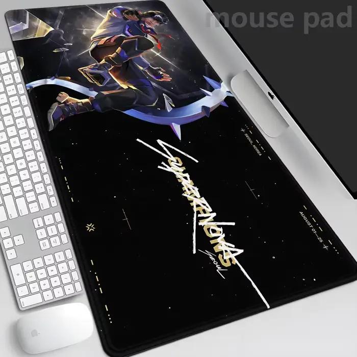 Tapis de souris de jeu XXL Valorant ISO, nouveau tapis de clavier pour gamer, tapis de souris sur ta