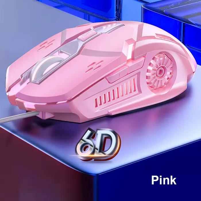 G5 souris de jeu filaire muet rétro-éclairage rvb souris mécanique silencieuse 6 touches 3200 DPI rv