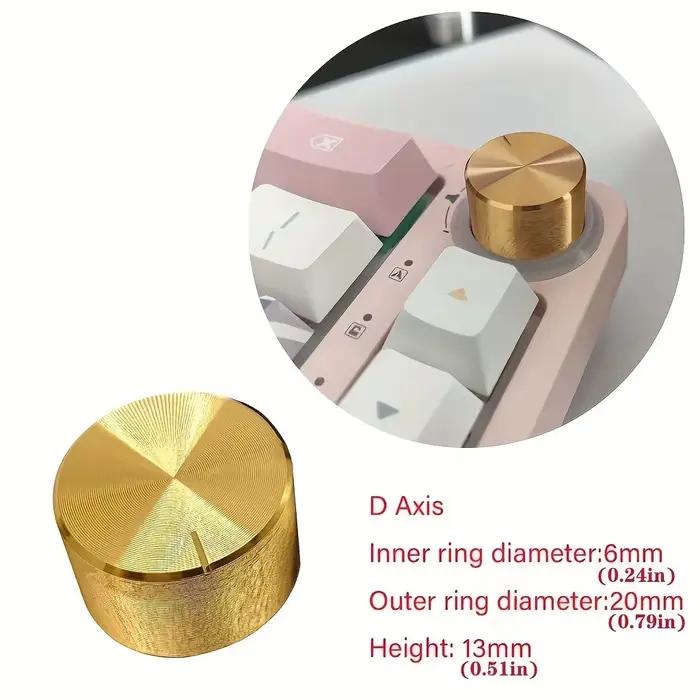 Bouton de volume rotatif pour clavier mécanique, capuchon de touche à engrenage de 20 mm, diamètre i
